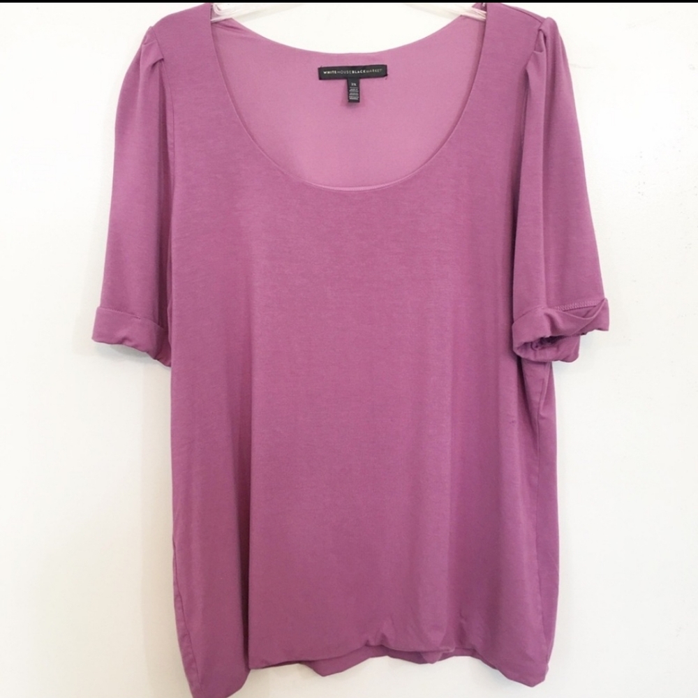 WHBM Scoop neck cuff sleeve 2X